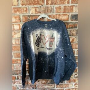 Gildan bleached graphic sweatshirt